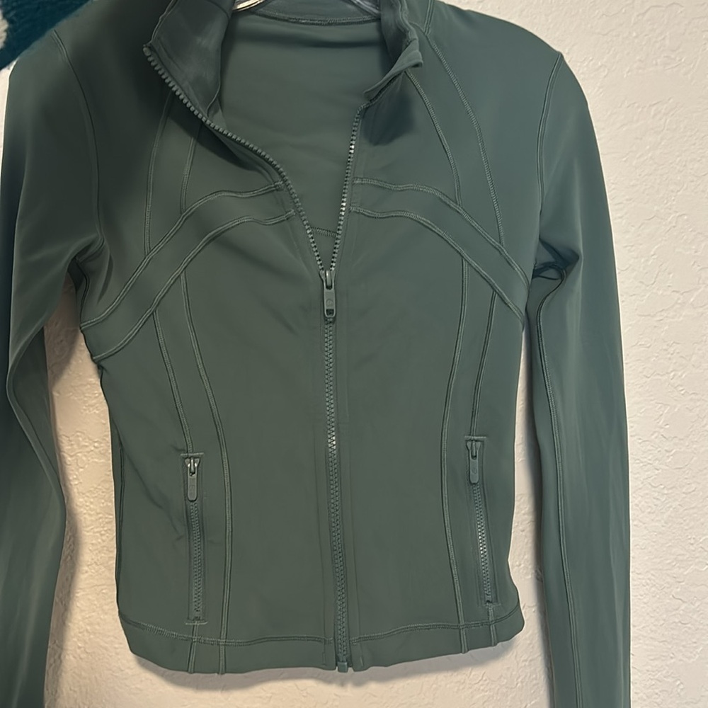 Lululemon Define Cropped Jacket Nulu (med forest, 4)